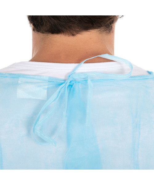 HygoStar Blouse médicale PP, entièrement laminée (120 x 140 cm), bleue