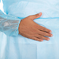 HygoStar Medische jas PP, volledig gelamineerd (120 x 140 cm) blauw