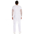 HygoStar Blouse patient « Eco » avec poignets tricotés PP, blanche
