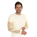 HygoStar Blouse patient « Eco » avec poignets tricotés PP, jaune