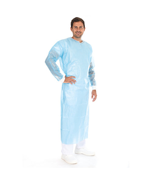 HygoStar Veste de protection « Ultra Protect » avec revêtement PP/PE, bleue