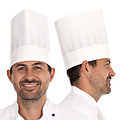 HygoStar Toque de chef « Original » en papier absorbant, sans couronne, blanche (21 cm)