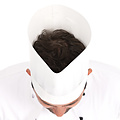 HygoStar Toque de chef « Original » en papier absorbant, sans couronne, blanche (21 cm)