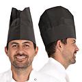 HygoStar Toque de chef ovale « Excellent » en papier noir (22 cm)