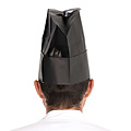 HygoStar Toque de chef ovale « Excellent » en papier noir (22 cm)
