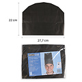 HygoStar Toque de chef ovale « Excellent » en papier noir (22 cm)
