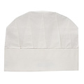 HygoStar Toque de chef ovale « Excellent » en papier crépon blanc (23 cm)