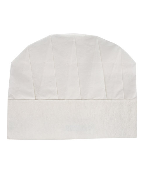 HygoStar Toque de chef ovale « Excellent » en papier crépon blanc (23 cm)