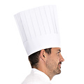HygoStar Toque de chef « Le Chef » en papier avec bandeau anti-transpiration blanc (25 cm)