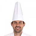 HygoStar Koksmuts 'Le Chef' papier met zweetband wit (25 cm)