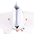 HygoStar Toque de chef « Le Chef » en papier avec bandeau anti-transpiration blanc (30 cm)