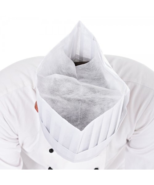 HygoStar Toque de chef « Le Grand Chef » en viscose, couronne perforée blanche (25 cm)