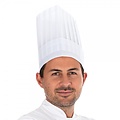 HygoStar Toque de chef « Le Grand Chef » en viscose, couronne perforée blanche (25 cm)