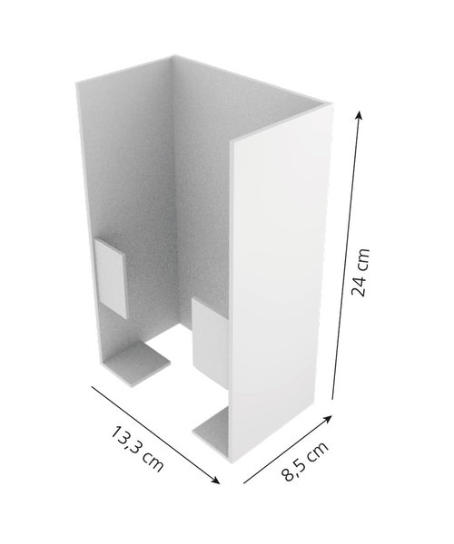 HygoStar Handschoendispenser 'Single Long', roestvrijstaal