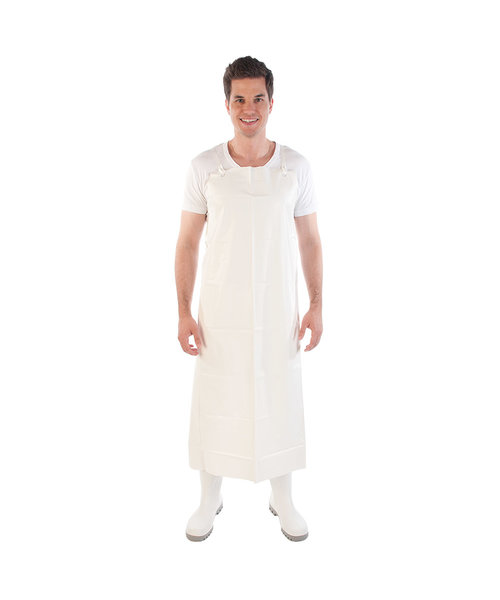 HygoStar Tablier en vinyle 300 my, blanc (115 x 90 cm)