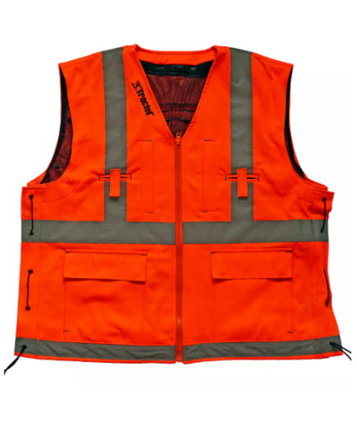 Tractel  Gilet haute visibilité orange (80 % polyester/20 % coton)