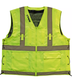 Gilet haute visibilité jaune (80 % polyester/20 % coton)