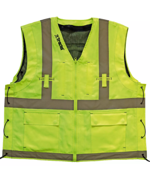 Tractel  High Visibility vest geel (80% polyester/ 20% katoen)