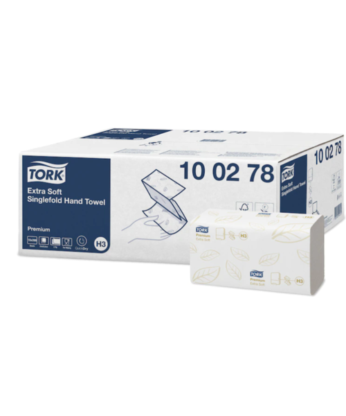 TORK  Serviette Extra Soft pliée en Z Premium (23 x 22,6 cm)