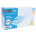 HygoStar Gants en nitrile SAFE SUPER STRETCH sans poudre, bleus