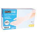 HygoStar Gants en nitrile SAFE SUPER STRETCH sans poudre, blancs