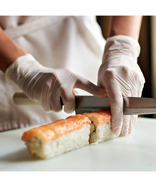 HygoNorm Gants en nitrile ALLFOOD SAFE sans poudre, blancs