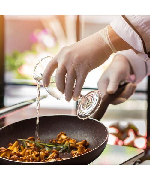 HygoNorm Gants en nitrile ALLFOOD SAFE sans poudre, blancs