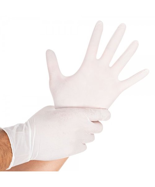 HygoStar Gants en nitrile SAFE VIRUS sans poudre, blancs