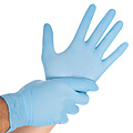 HygoStar Gants en nitrile SAFE VIRUS sans poudre, couleur bleue