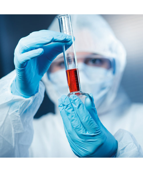 HygoStar Gants en nitrile SAFE VIRUS sans poudre, couleur bleue