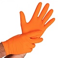 HygoStar Gants en nitrile POWER GRIP sans poudre orange