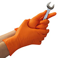 HygoStar Nitril handschoenen POWER GRIP poedervrij oranje