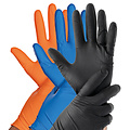 HygoStar Gants en nitrile POWER GRIP sans poudre, couleur bleue