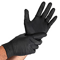 HygoStar Gants en nitrile DIAMOND GRIP sans poudre, couleur noire