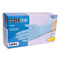HygoStar Gants en latex ALLFOOD SKIN poudrés bleus