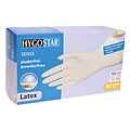 HygoStar Gants en latex SENSE sans poudre, blancs