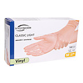 HygoNorm Gants en vinyle CLASSIC LIGHT poudrés transparents