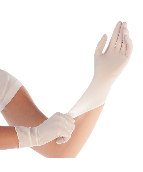 HygoStar Gants synthétiques ELASTIC sans poudre, blancs