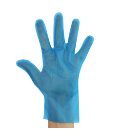 Gants en TPE ALLFOOD THERMOSOFT, couleur bleue