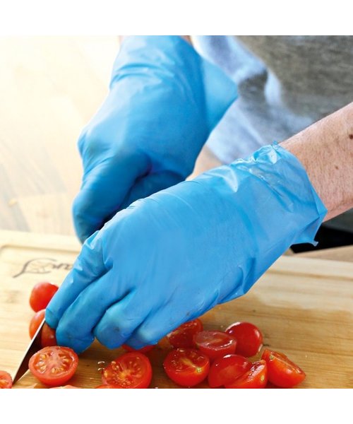 HygoStar Gants en TPE ALLFOOD THERMOSOFT, couleur bleue
