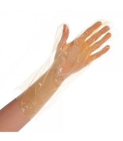 Gants LDPE SOFTLINE jaunes (38 cm)