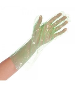 Gants LDPE SOFTLINE verts (38 cm)