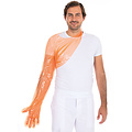 HygoStar LDPE Handschoen SOFTLINE EXTRA LONG 120 cm - oranje