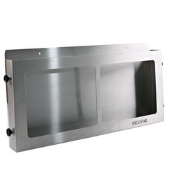 Distributeur de gants « Quattro », acier inoxydable