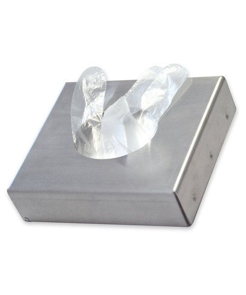 HygoStar Distributeur pour gants en PE en sachet, acier inoxydable