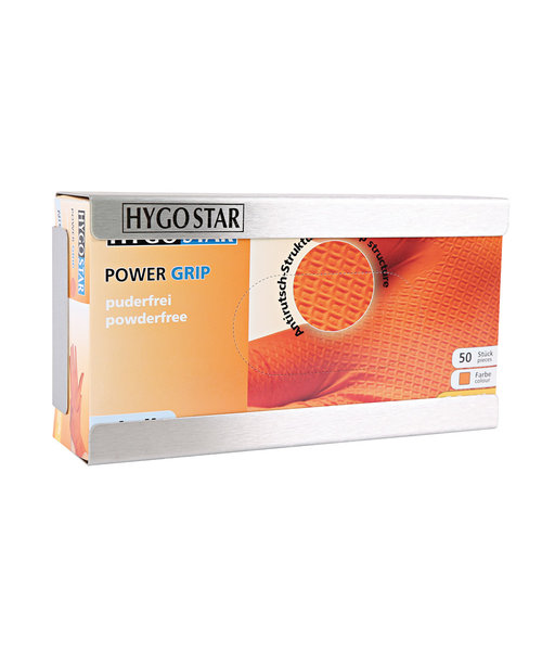 HygoStar Distributeur de gants « Power Grip », acier inoxydable