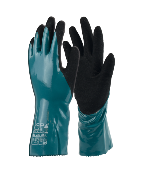 PSP 40-280 Gants de travail en nitrile Chemical Top Sany
