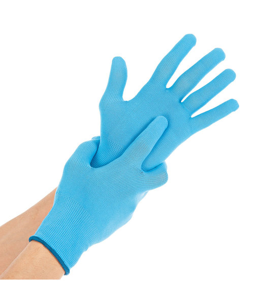 HygoStar Gants en tricot fin ALLFOOD/nylon, bleu