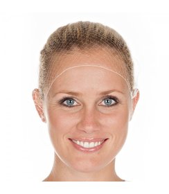 Filet à cheveux en nylon, blanc (62 cm)