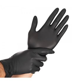 Gants en nitrile SAFE PREMIUM sans poudre, couleur noire